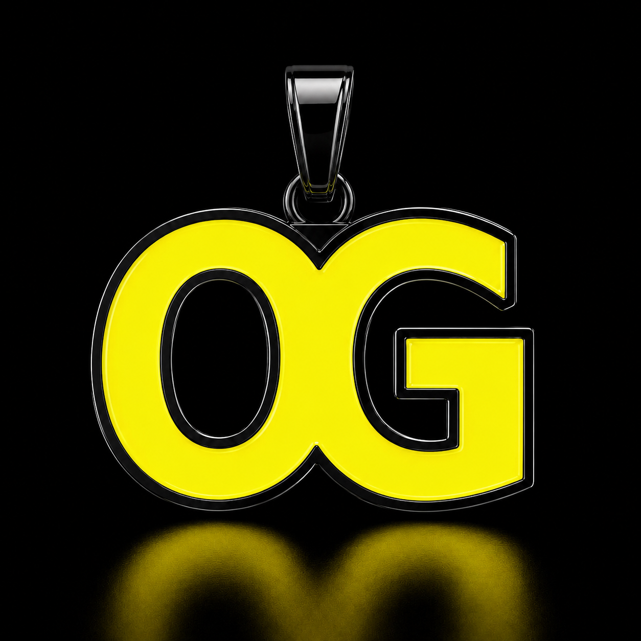Fellows OG Yellow Pendant Necklace – Black Finish