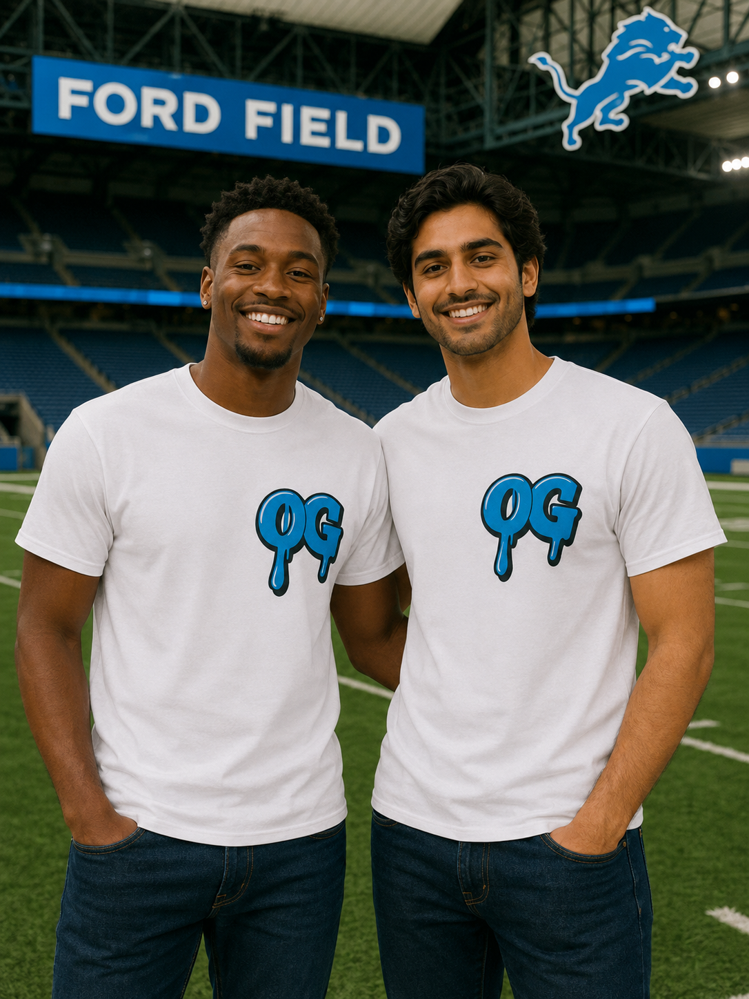 Men's OG Blue Drip Tee – Honolulu Blue Edition