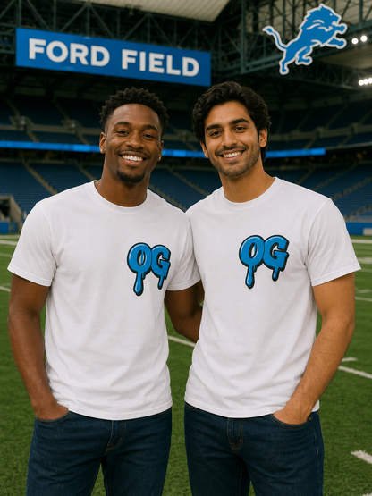 Men's OG Blue Drip Tee – Honolulu Blue Edition
