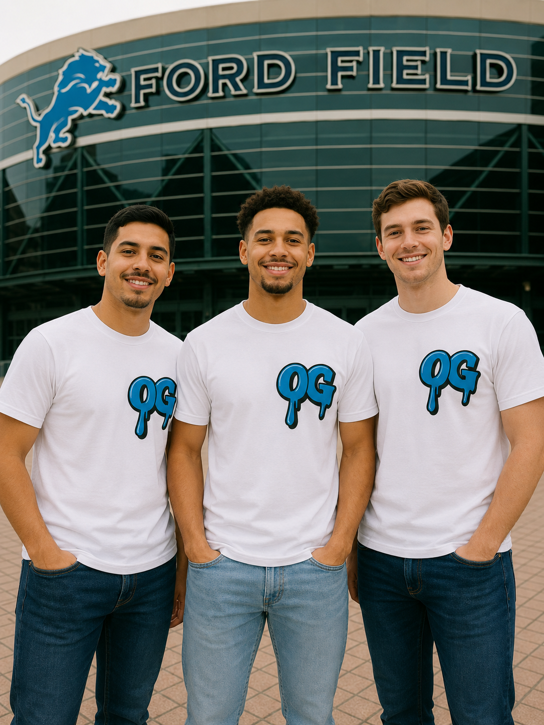 Men's OG Blue Drip Tee – Honolulu Blue Edition