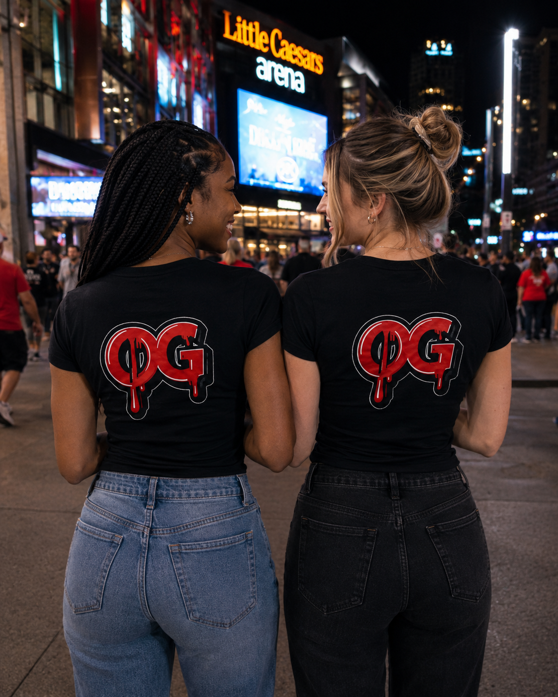 Women’s OG Drip Tee – Motor City Red & White Edition