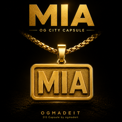 MIA OG City Capsule Gold Pendant Necklace