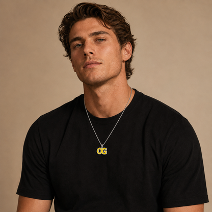 Men’s OG Chain — Black, Sterling Silver & 18K Gold Vermeil