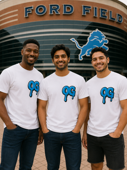 Men's OG Blue Drip Tee – Honolulu Blue Edition