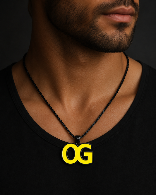 Fellows OG Yellow Pendant Necklace – Black Finish