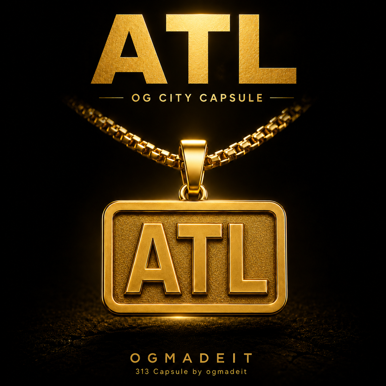 ATL OG City Capsule Gold Pendant Necklace