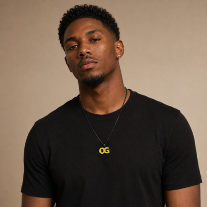 Men’s OG Chain — Black, Sterling Silver & 18K Gold Vermeil