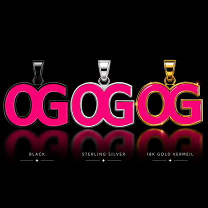Ladies OG Chain — Sterling Silver, 18K Gold Vermeil & Black