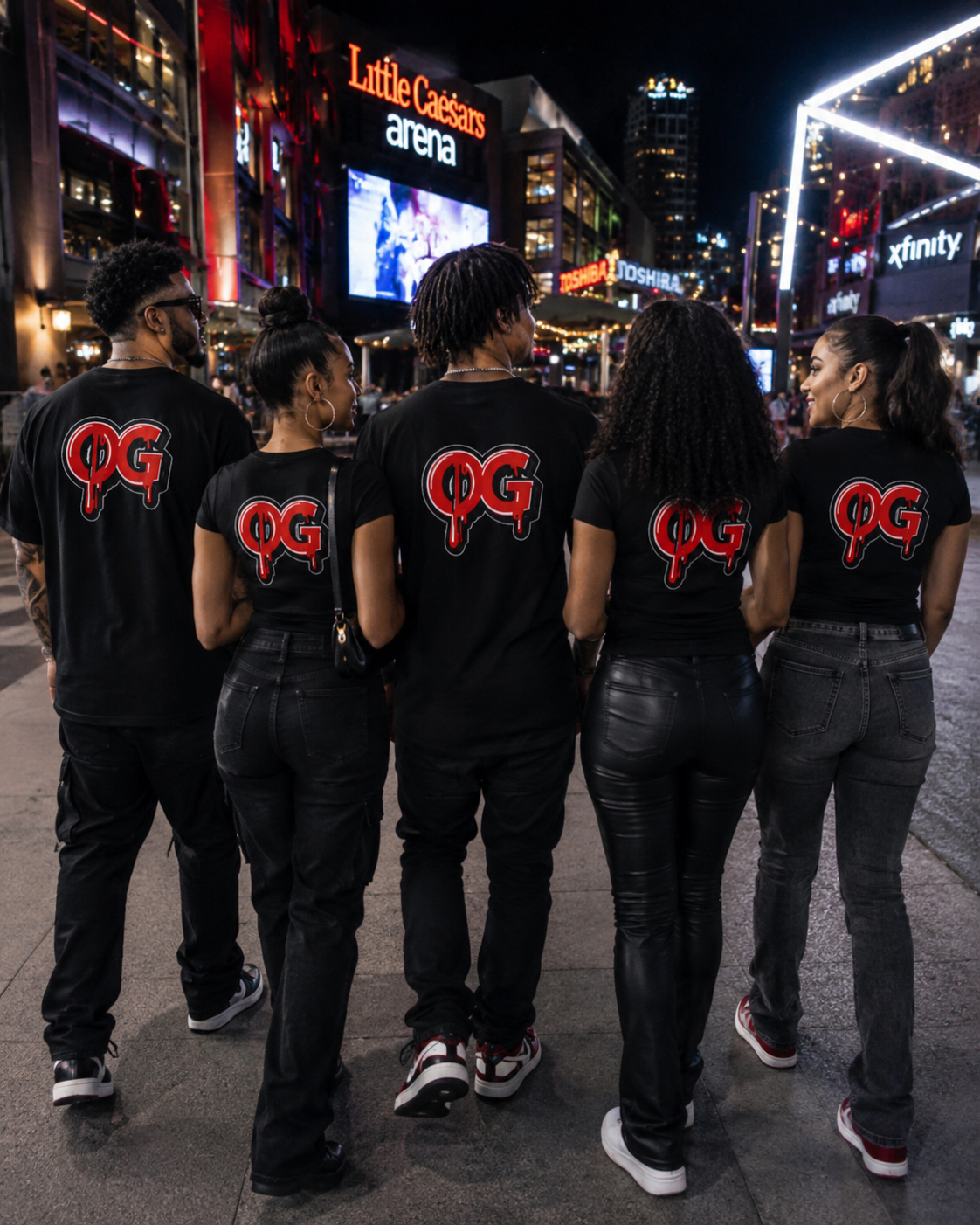 Men’s OG Drip Tee – Motor City Red & White Edition