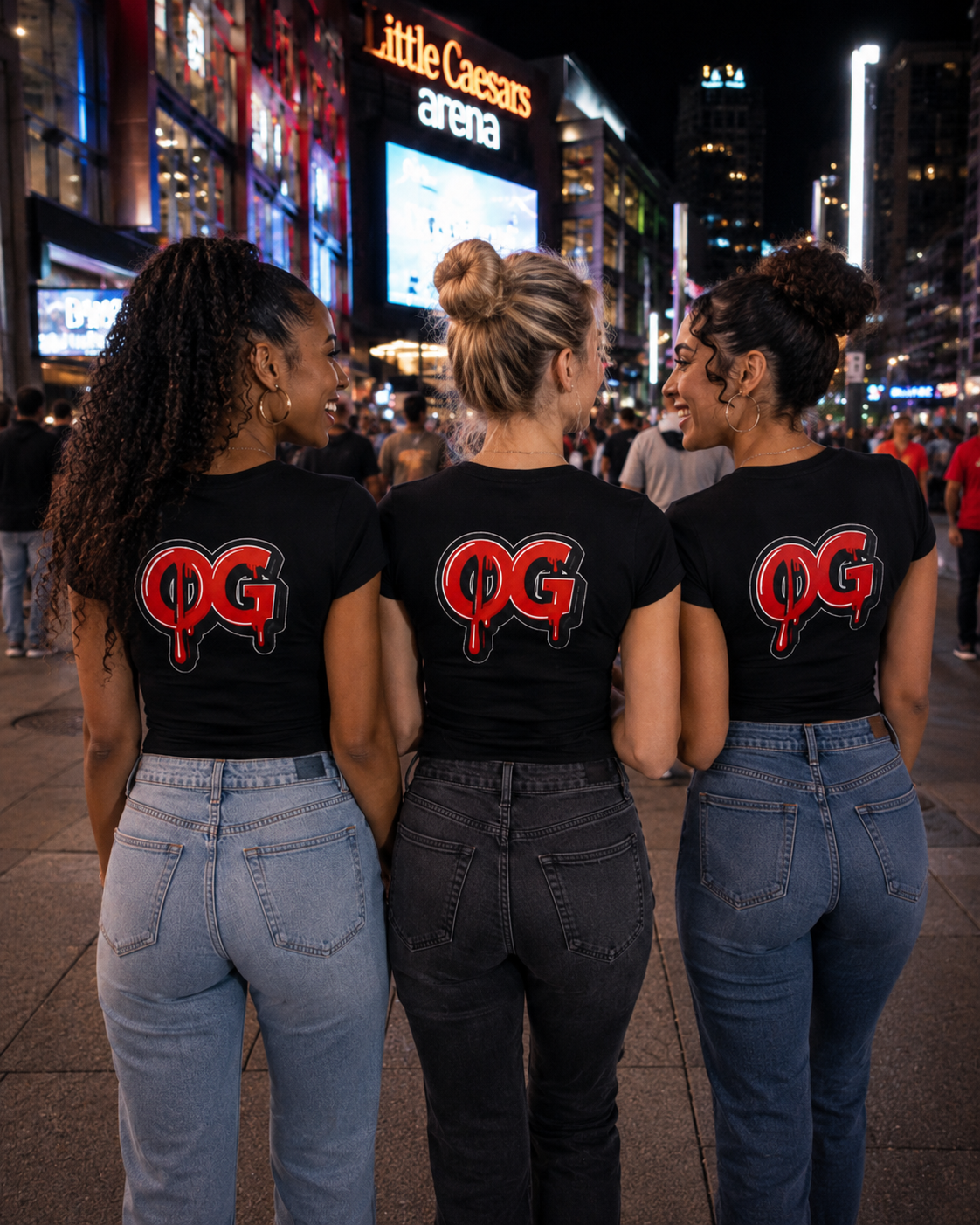 Women’s OG Drip Tee – Motor City Red & White Edition