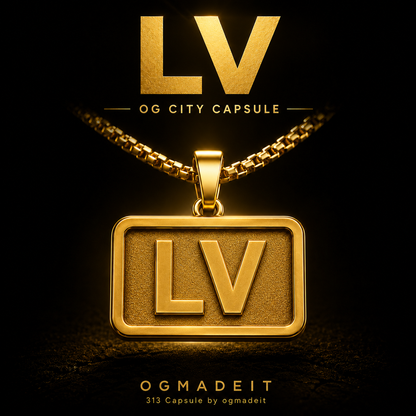 LV OG City Capsule Gold Pendant Necklace