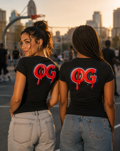 Women’s OG Drip Tee – Motor City Red & Blue Edition
