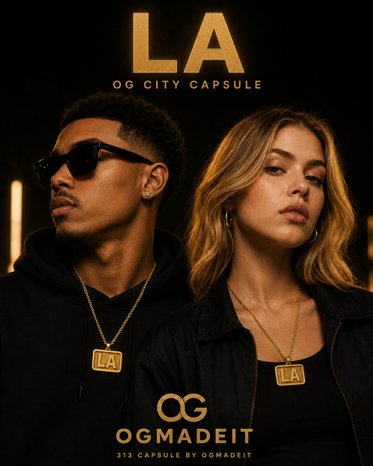 LA OG City Capsule Gold Pendant Necklace