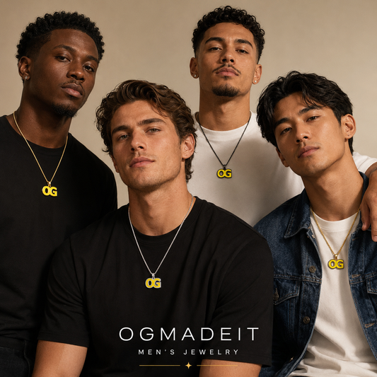 Men’s OG Chain — Black, Sterling Silver & 18K Gold Vermeil