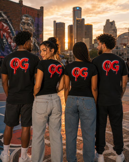 Men’s OG Drip Tee – Motor City Blue & Red Edition